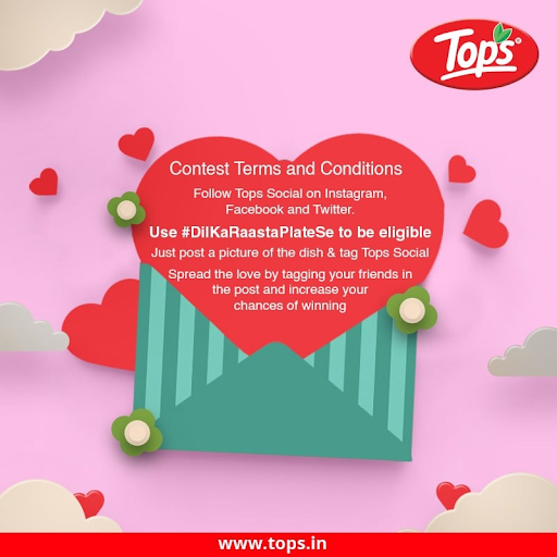 Contest T&C social media Creative for tops case study